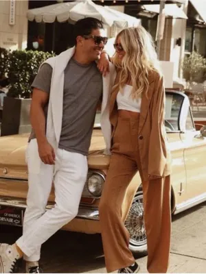 NWT 12th Tribe x The Salty Blonde Halley Wide Leg Satin Trousers in Bronze Small thumbnail 9