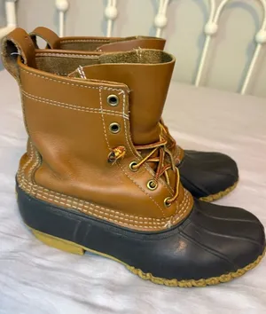 Vintage L.L. Bean Bean Boots Size 6M Brown Leather Made in Maine USA thumbnail 1