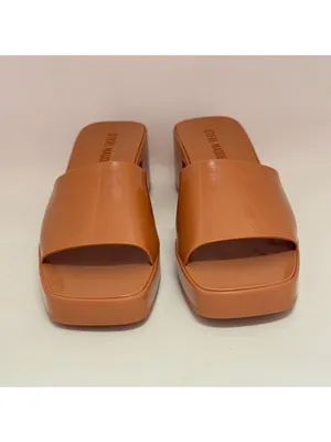 Steve Madden Harlin Square Toe Block Heel Platform Slide On Mule Sandals Size 8M thumbnail 12