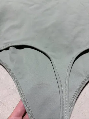 Abercrombie & fitch soft collection Sage Green Women’s bodysuit tank top XS thumbnail 3