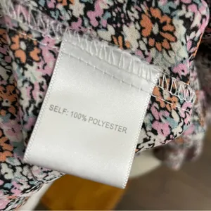 Rose & Olive Top Tunic Floral Split Neckline 3/4 Sleeve Smocking Pink Blue White thumbnail 14