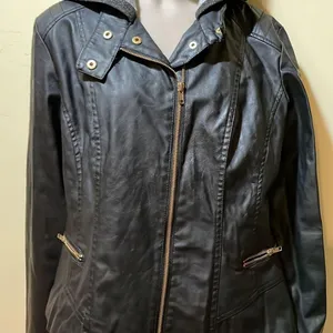 Women’s Wet Seal Leather Jacket thumbnail 2
