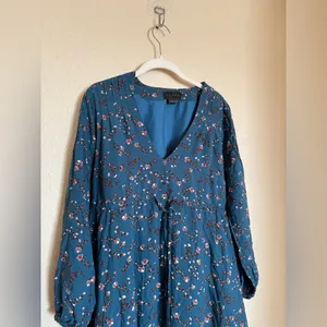 Hatch The Shana‎ Midi Maternity Dress Moroccan Blue Multi Floral Size 2 Medium thumbnail 5