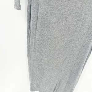 Quince Womens Soft Tencel Rib Knit Long Sleeve Midi‎ Lounge Dress Size XS Gray thumbnail 5