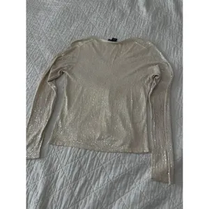 Magaschoni Silk Cotton Sequin knit sweater thumbnail 5