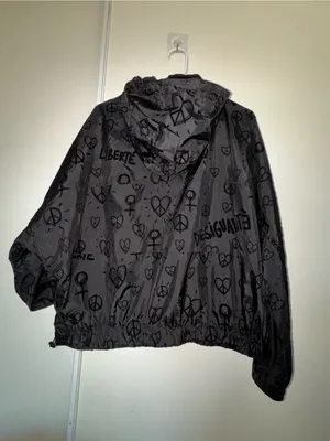 Desigual Black Lined Jacket with Branded Neck Label thumbnail 3
