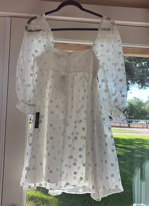 Lulus Dress Mini White thumbnail 1