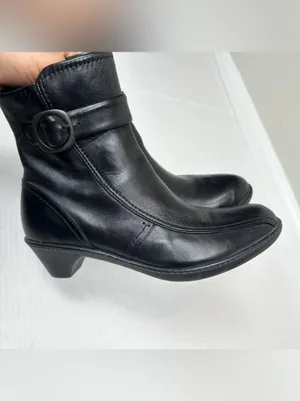 Dansko Mid Calf Leather Heeled Zip-up Boot Size EU 38 - US 7.5/8.0 thumbnail 8