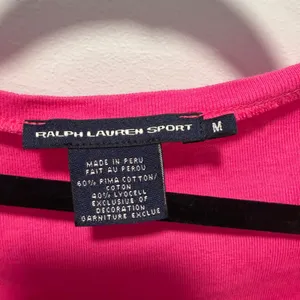 Ralph Lauren‎ Sport Pink Pima Cotton Lyocell Scoop Neck Long Sleeve Top Womens M thumbnail 2