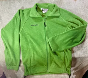 Columbia Green Fleece Full-Zip Jacket Women’s Small thumbnail 1
