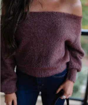 These Three Boutique Asymmetrical sweater brown thumbnail 1