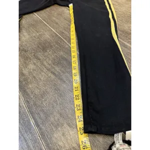 L'agence Margot Gold Stripe Skinny Jeans 27 Black Denim Pants thumbnail 12