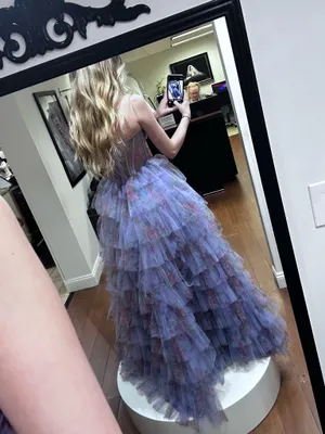 Jovani Prom Dress Purple thumbnail 4