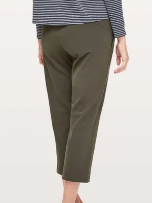 Lululemon Dark Olive On The Fly Cropped 23” Pant thumbnail 5