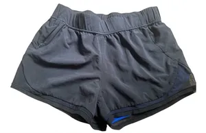 Lululemon Two With One Short (Reversible 3") Black / Jet Stream Size 6 Gym Run thumbnail 1