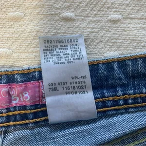 Levis Super Low Boot Cut 518 Jeans Shorts Size‎ 7M thumbnail 9