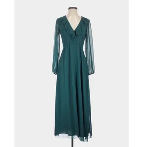 Wilfred Emerald Green Millie Dress Ruffle Chiffon Maxi Size 2 Fairycore thumbnail 2