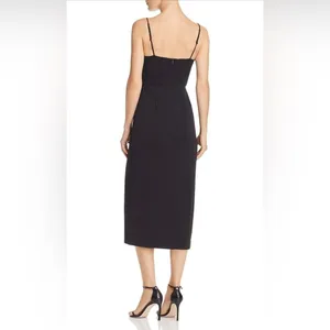 C/meo Sleeveless Midi Slip Dress Black Size M NWT thumbnail 3