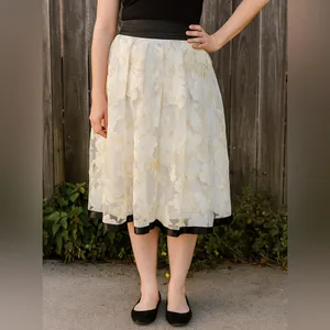 Imperfect NWT Ryu skirt mesh overlay‎ pleated cocktail skirt small medium? thumbnail 14