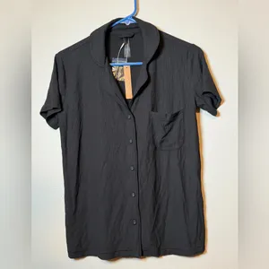 NWT Skims soft lounge short sleep shirt onyx thumbnail 4