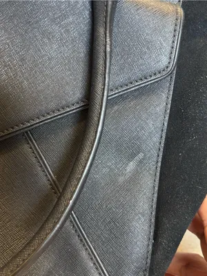 Kate Spade Black Faux Leather & Suede Envelope Shoulder Tote Bag thumbnail 4