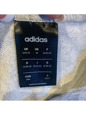 ADIDAS Gray Long Sleeve Logo T-shirt size medium thumbnail 6