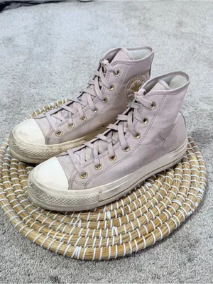 Converse All Starts Women’s Chuck Taylor Seasonal Lift Platform Sneakers Pink 8 thumbnail 4