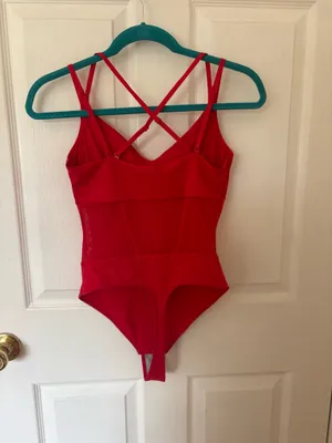 Popilush Thong Amazon Sheer Mesh Slip Shapewear Bodysuit thumbnail 2