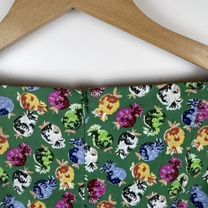NWT Maeve Anthropologie Cecily Midi Dress‎ XS Green Pomegranate Floral Fruit thumbnail 7