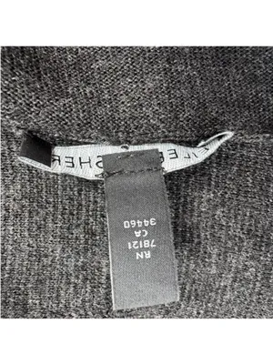 Eileen Fisher Charcoal Italian Merino Wool Open Cardigan SP thumbnail 4