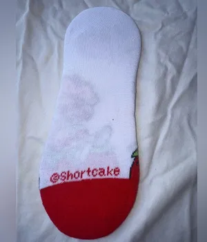 Strawberry shortcake no show socks nwot Pink thumbnail 2