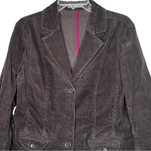 Liz‎ Claiborne Brown Corduroy Blazer thumbnail 2