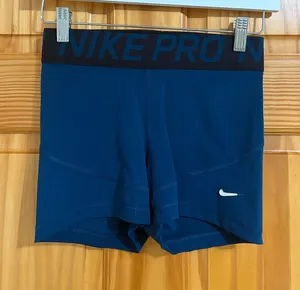 Nike Pro Dri-Fit Size Small Blue Spandex Athletic Shorts thumbnail 1