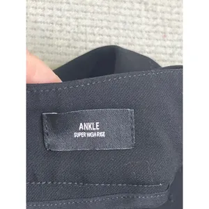 Express Super High Rise Cargo Trousers Black Belted Tapered Ankle Pants Size 4 thumbnail 9