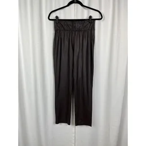 Brochure Walker Brown Faux Leather Juniper Straight Leg Crop Pants Sz.S thumbnail 5