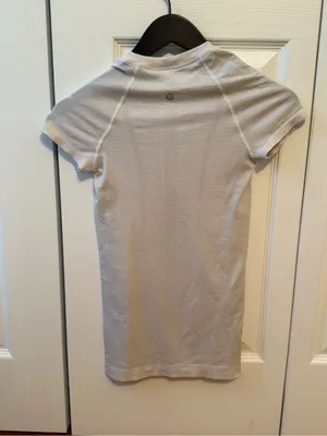Lululemon Swiftly Tech 2.0 Short Sleeve Hip Length Tee in White thumbnail 3