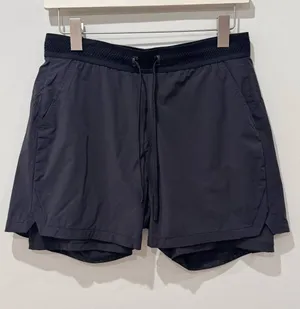 Novel Size Medium Athletic Shorts Double Lined Black thumbnail 1
