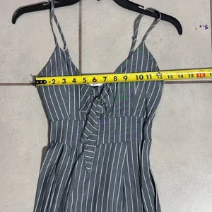 Purple Snow Women‎ Gray Striped Dress size Small thumbnail 8