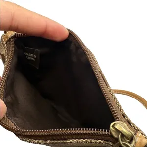 COACH Brown Signature Canvas Wristlet thumbnail 3