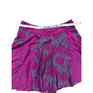 Free People Sheila‎ Vivid Purple & Gray Floral Culotte Shorts sz 2 boho thumbnail 9