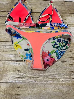 triangl swimwear Multicolor neoprene Floral Bikini size Small thumbnail 4