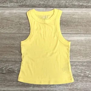 Sz XS Yellow Rib Knit Tank Top Adorable!! thumbnail 7