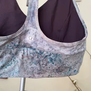 Lululemon‎ reversible retreat bra size 4 new sugar crush purple blue thumbnail 4