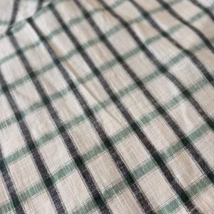 Zara‎ Womens XL Green Black Plaid Button Down Shacket Oversized Textured Jacket thumbnail 6