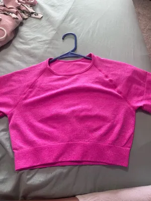 Pink Workout top seamless Amazon  thumbnail 2