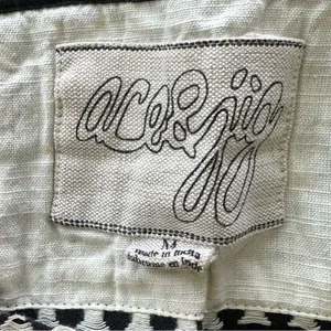 Ace&Jig Black and White polka dot Checkered mini Dress thumbnail 4