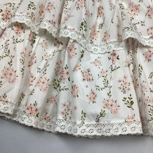 Altar’d State Cotton Layered Ditsy Floral Elastic Waist Mini Skirt Medium NWOT thumbnail 3