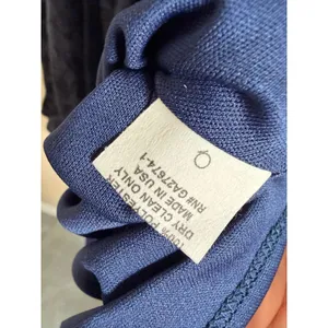 Eva‎ Franco Dress Size 4 Navy Kier Jacquard V-Neck Fit Flare Cocktail JQ373 thumbnail 7