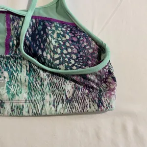 Fabletics · L · Ayni Sports Bra · Animal Impressions Print · Multi/Cucumbe thumbnail 6
