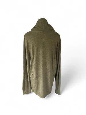 Cuddl Duds Olive Hooded Knit Top thumbnail 4